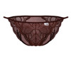 99914 CandyMan Men's  Lace Briefs Color Burgundy
