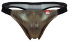 2123 Pikante Men's Gold Cup Thong Color Black