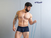 Men’s MAX BOLD SE Trunks – Sleek Bold Sculpting Sexy Underwear (Dark Blue) by ErgoWear