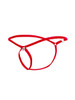 Men’s Tear Drop Thongs – Sleek Bold Sculpting Sexy Underwear (Red) by MaleBasics