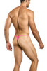 Men’s Lace Thong – Sleek Bold Sculpting Sexy Underwear (Hot Pink) by MaleBasics