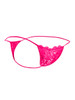 Men’s Lace Thong – Sleek Bold Sculpting Sexy Underwear (Hot Pink) by MaleBasics
