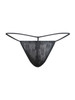 Men’s Lace G-String – Sleek Bold Sculpting Sexy Underwear (Black Lace) by MaleBasics