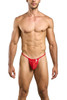 Men’s Mesh G-String – Sleek Bold Sculpting Sexy Underwear (Red Mesh) by MaleBasics