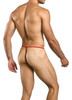 Men’s Mesh G-String – Sleek Bold Sculpting Sexy Underwear (Red Mesh) by MaleBasics