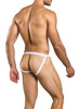Men’s Sexy Jockstrap – Sleek Bold Sculpting Sexy Underwear (White Mesh) by MaleBasics