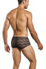 Men’s Loop Cheeky Trunks – Sleek Bold Sculpting Sexy Underwear (Black Lace) by MaleBasics