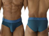 Men’s Microfiber Mesh Briefs – Sleek Bold Sculpting Sexy Underwear (Petrol) by Xtremen