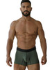 Men’s Microfiber Mesh Boxer Briefs – Sleek Bold Sculpting Sexy Underwear (Military Green) by Xtremen