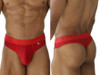 Men’s Microfiber Mesh Thongs – Sleek Bold Sculpting Sexy Underwear (Red) by Xtremen