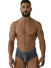 Men’s Microfiber Mesh Briefs – Sleek Bold Sculpting Sexy Underwear (Gray) by Xtremen