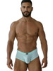 Men’s Microfiber Mesh Briefs – Sleek Bold Sculpting Sexy Underwear (Seawater) by Xtremen
