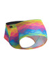 Men’s Rainbow Printed Microfiber Briefs – Sleek Bold Sculpting Sexy Underwear (Cloud) by Xtremen