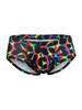 Men’s Rainbow Printed Microfiber Briefs – Sleek Bold Sculpting Sexy Underwear (Mushroom) by Xtremen