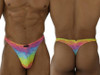 Men’s Printed Microfiber Thongs – Sleek Bold Sculpting Sexy Underwear (Cloud) by Xtremen