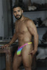 Men’s Printed Microfiber Thong – Sleek Bold Sculpting Sexy Underwear (Cloud) by Xtremen