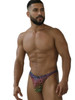 Men’s Printed Microfiber Thongs – Sleek Bold Sculpting Sexy Underwear (Labyrinth) by Xtremen