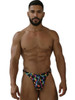 Men’s Printed Microfiber Thongs – Sleek Bold Sculpting Sexy Underwear (Mushroom) by Xtremen