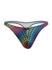 Men’s Printed Microfiber Thongs – Sleek Bold Sculpting Sexy Underwear (Paw Print) by Xtremen