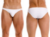 Men’s Travel Swim Bikini – Sleek Bold Sculpting Sexy Swimwear (White) by JOR