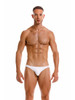 Men’s Travel Swim Bikini – Sleek Bold Sculpting Sexy Swimwear (White) by JOR
