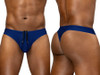 Men’s X4D SW Swim Thong – Sleek Bold Sculpting Sexy Swimwear (Blue Indigo) by ErgoWear