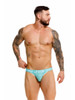 Men’s College Thong – Sleek Bold Sculpting Sexy Underwear (Mint) by JOR