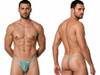 Men’s G-String – Sleek Bold Sculpting Sexy Underwear (Aqua Mesh) by CandyMan