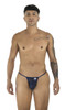 Men’s G-String – Sleek Bold Sculpting Sexy Underwear (Dark Blue Mesh) by CandyMan