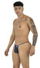 Men’s G-String – Sleek Bold Sculpting Sexy Underwear (Dark Blue Mesh) by CandyMan