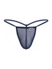 Men’s G-String – Sleek Bold Sculpting Sexy Underwear (Dark Blue Mesh) by CandyMan