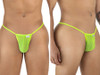 Men’s G-String – Sleek Bold Sculpting Sexy Underwear (Hot Green Mesh) by CandyMan