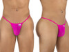 Men’s G-String – Sleek Bold Sculpting Sexy Underwear (Magenta Mesh) by CandyMan