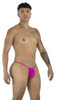 Men’s G-String – Sleek Bold Sculpting Sexy Underwear (Magenta Mesh) by CandyMan