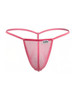Men’s G-String – Sleek Bold Sculpting Sexy Underwear (Pink Mesh) by CandyMan