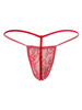 Men’s G-String – Sleek Bold Sculpting Sexy Underwear (Red Lace) by CandyMan