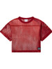 Men’s Short Sleeve Practice Jersey – Bold Breathable Athletic Mesh Top (Bright Red) by BIKE Athletic
