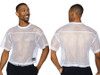 Men’s Short Sleeve Practice Jersey – Bold Breathable Athletic Mesh Top (White) by BIKE Athletic