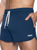 Men’s Track Short – Lightweight Athletic Performance Shorts (Navy) by BIKE Athletic