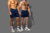Men’s Coaches Short – Classic Athletic Performance Shorts 5" Inseam (Navy) by BIKE Athletic