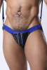 Men’s Carbon Shadow Jock Pouch – Reflective Fetish Jockstrap (Blue) by CellBlock 13