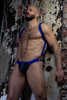 Men’s Carbon Shadow Jock Pouch – Reflective Fetish Jockstrap (Blue) by CellBlock 13
