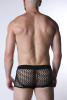 Men’s Vaux Galaxy Mesh Jock Short – Limited Edition Semi-Sheer Mesh Party Shorts (Black) by CellBlock 13