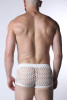 Men’s Vaux Galaxy Mesh Jock Short – Limited Edition Semi-Sheer Mesh Party Shorts (White) by CellBlock 13