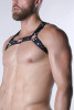 VAUX Pulse Elastic Harness – Black Star Print Performance Harness by CellBlock 13