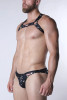 Men's Vaux Pulse Swim Brief – Low-Rise Designer Swimwear (Black Star) by CellBlock 13