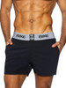 Men’s Jock Short – Athletic Performance Lounge Short (Black) by BIKE Athletic