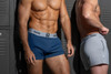 Men’s Jock Short – Athletic Performance Lounge Short (Navy) by BIKE Athletic
