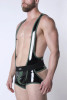 Men's Liquid Night Singlet Jock – Gloss Fetish Singlet (Army) by CellBlock 13