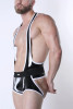Men's Liquid Night Singlet Jock – Gloss Fetish Singlet (White) by CellBlock 13